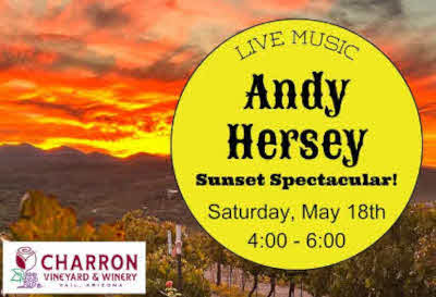 Andy Hersey Sunset Spectacular at Charron Vineyards
