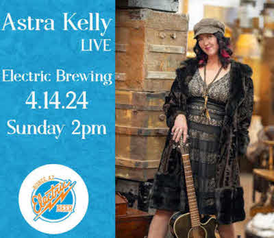 Astra Kelly at Electric Brewing on April 14 2024