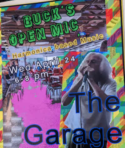 Bucks Open Mic at the Garage BBQ