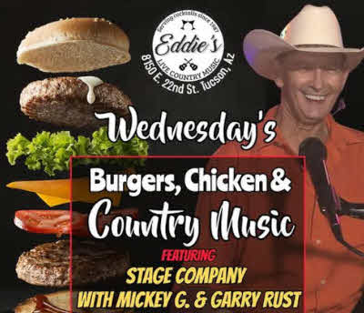 Burgers Chicken and Country Music featuring Stage Company with Mickey G and Garry Rust