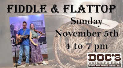 Fiddle and Flattop at Docs Watering Hole