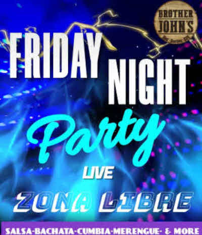 Friday Night Party with Zona Libre at Brother Johns Bourbon and BBQ