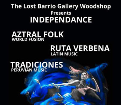 Independance - Aztral Folk - Ruta Verbena - Tradiciones - Lost Barrio Gallery Woodshop