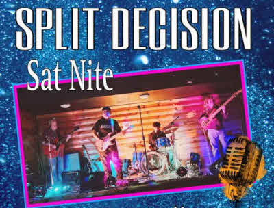 Split Decision at Jeffs Pub Sat Night