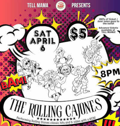 The Rolling Cajones at Tell Mama on April 6 2024
