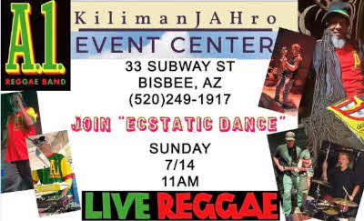Wake Up and Join Ecstatic Dance with A1 Reggae at the Kilimanjahro Event Center