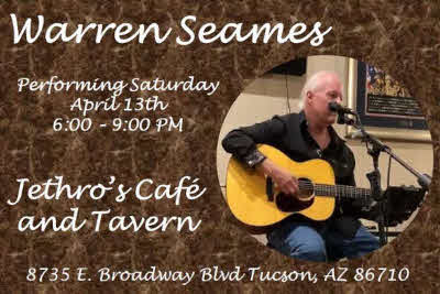 Warren Seames at Jethros Cafe on April 13 2024